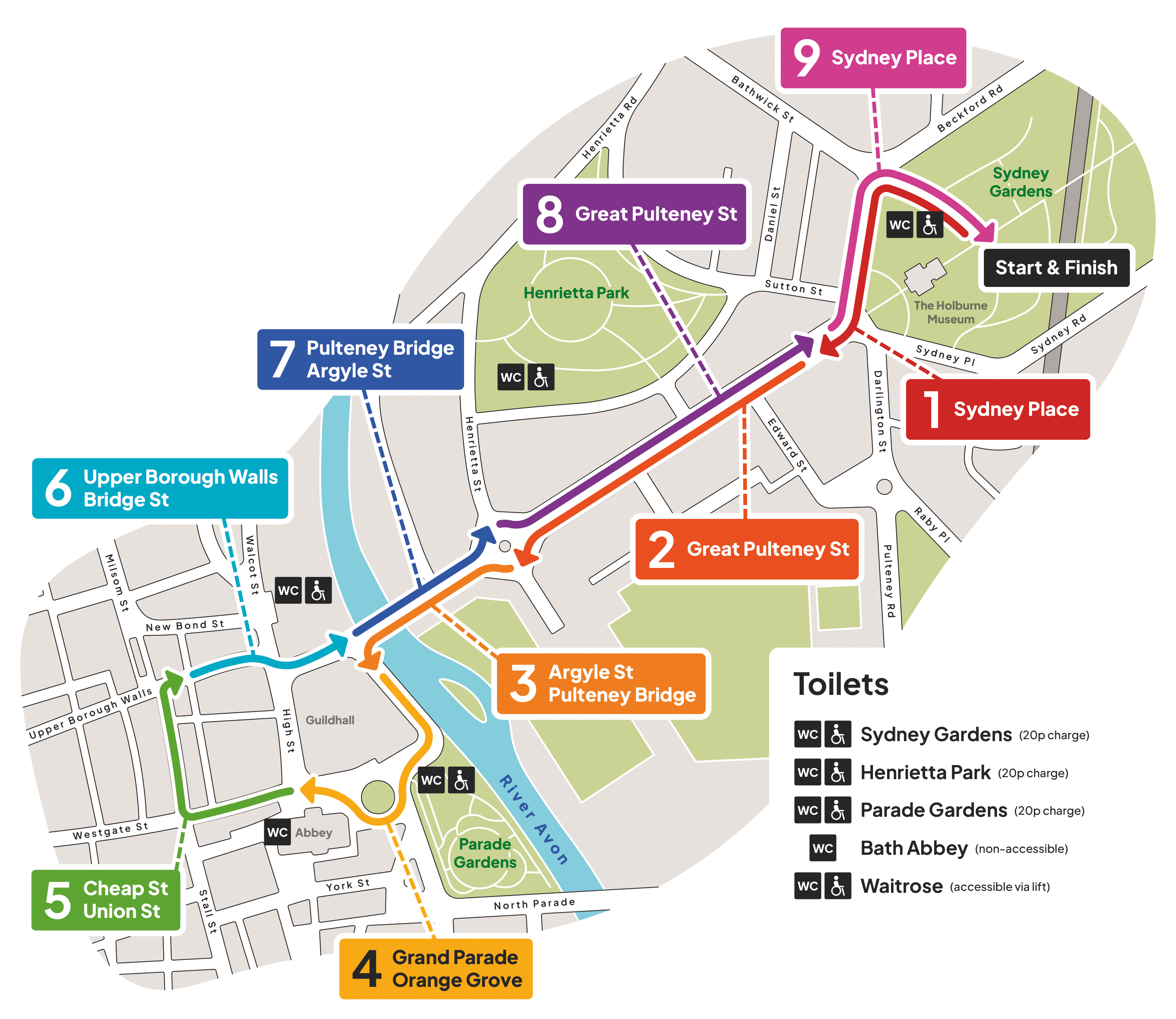 Map of the march route